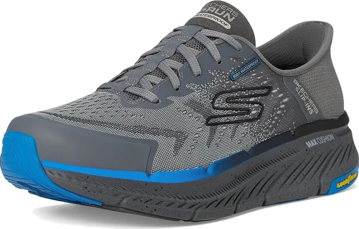 SKECHERS Hands Free Slip-ins Max Cushioning Premier 2.0 - 100% Waterproof Stanch Men's Shoes Charcoal : 7 EE - Wide, Textile - Image 5