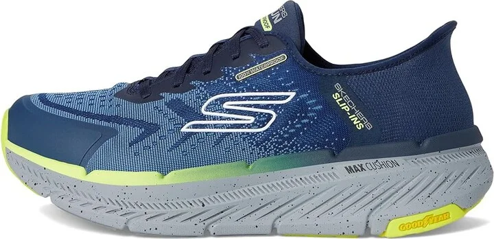 SKECHERS Hands Free Slip-ins Max Cushioning Premier 2.0 - 100% Waterproof Stanch Men's Shoes Navy/Yellow : 7.5 D - Medium, Textile - Image 6