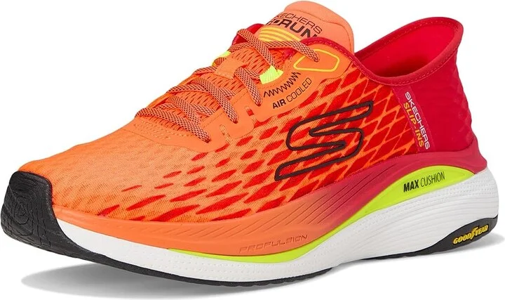 SKECHERS Hands Free Slip-ins Max Cushioning Propulsion Men's Shoes Orange/Multi : 7.5 D - Medium, Rubber - Image 5