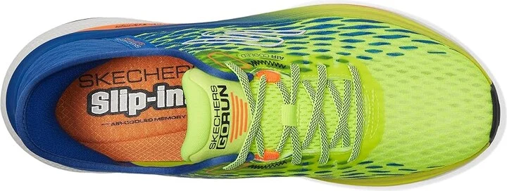 SKECHERS Hands Free Slip-ins Max Cushioning Propulsion Men's Shoes Yellow/Blue : 9.5 D - Medium, Rubber - Image 2