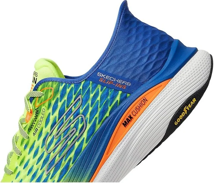 SKECHERS Hands Free Slip-ins Max Cushioning Propulsion Men's Shoes Yellow/Blue : 9.5 D - Medium, Rubber - Image 4