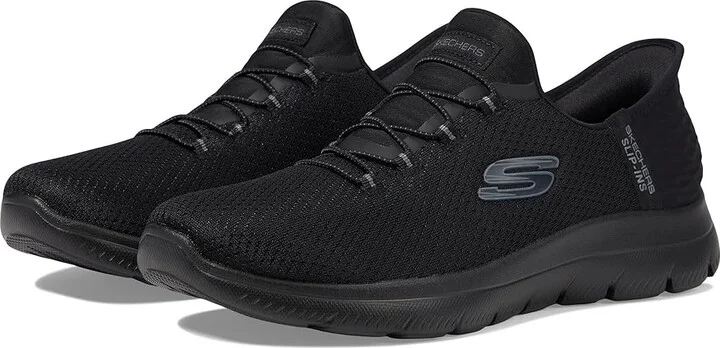 SKECHERS Hands Free Slip-Ins Summits Girls Night Women's Shoes Black : 9.5 B - Medium
