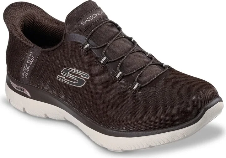 Skechers Hands Free Slipins Arch Fit Summits Luxe Leopard Sneaker