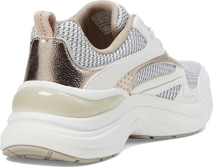 SKECHERS Hazel - Metallic Soiree Women's Shoes White/Gold : 7.5 B - Medium, Synthetic - Image 4