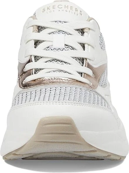 SKECHERS Hazel - Metallic Soiree Women's Shoes White/Gold : 7.5 B - Medium, Synthetic - Image 5