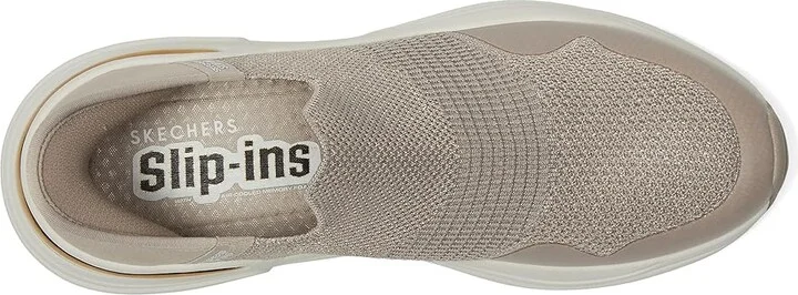 SKECHERS Hazel - Sugarland Hands Free Slip-In Women's Shoes Taupe/Gold : 5.5 B - Medium, Synthetic - Image 2