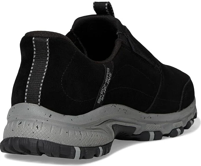 SKECHERS Hillcrest Cedar Root Hands Free Slip-in Men's Shoes Black : 14 D - Medium, Polyester/Suede - Image 4