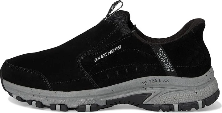 SKECHERS Hillcrest Cedar Root Hands Free Slip-in Men's Shoes Black : 14 D - Medium, Polyester/Suede - Image 6