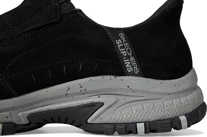 SKECHERS Hillcrest Cedar Root Hands Free Slip-in Men's Shoes Black : 14 D - Medium, Polyester/Suede - Image 7