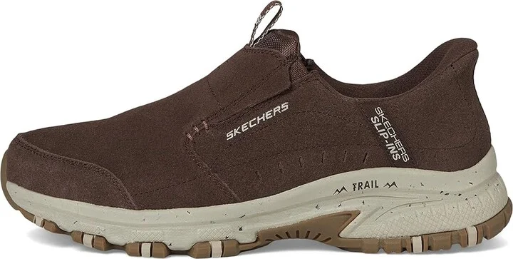 SKECHERS Hillcrest Cedar Root Hands Free Slip-in Men's Shoes Brown : 7 D - Medium, Polyester/Suede - Image 6