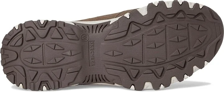 SKECHERS Hillcrest Cedar Root Hands Free Slip-in Men's Shoes Dark Taupe : 8 EE - Wide, Polyester/Suede - Image 3
