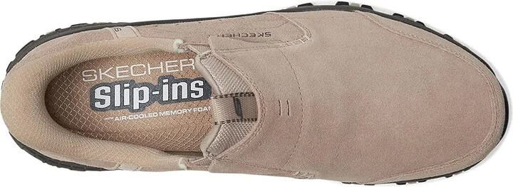 SKECHERS Hillcrest Cedar Root Hands Free Slip-in Men's Shoes Tan : 7 D - Medium, Polyester/Suede - Image 2