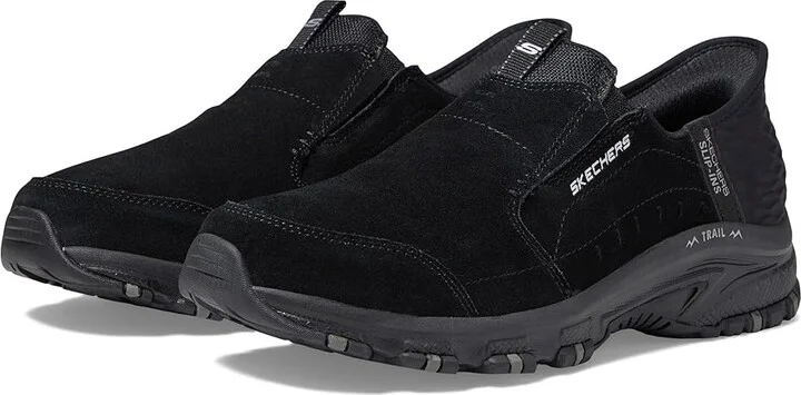 SKECHERS Hillcrest - Sunapee Hands Free Slip-Ins Women's Shoes Black : 5.5 B - Medium, Suede