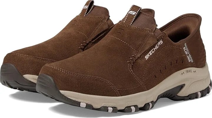 SKECHERS Hillcrest - Sunapee Hands Free Slip-Ins Women's Shoes Brown : 10 B - Medium, Suede
