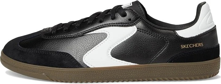 SKECHERS Hotshot-Kickoff Women's Shoes Black/White : 6.5 B - Medium, Synthetic - Image 6
