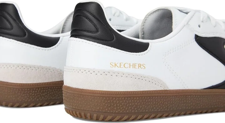 SKECHERS Hotshot-Kickoff Women's Shoes White/Black : 11 B - Medium, Synthetic - Image 7