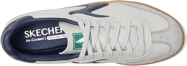 SKECHERS Hotshot Men's Shoes Gray/Navy : 9 D - Medium, Suede - Image 2