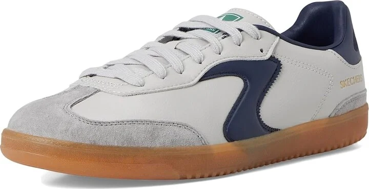 SKECHERS Hotshot Men's Shoes Gray/Navy : 9 D - Medium, Suede - Image 5