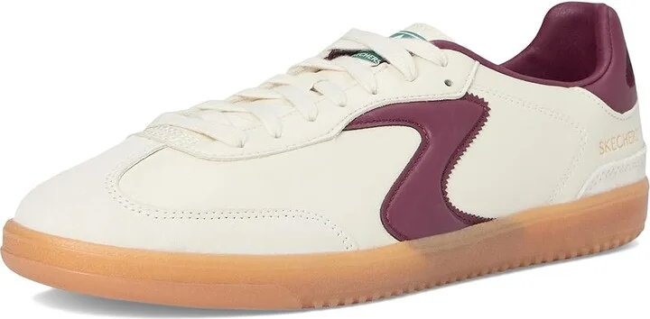 SKECHERS Hotshot Men's Shoes Natural/Burgundy : 12 D - Medium, Suede - Image 5