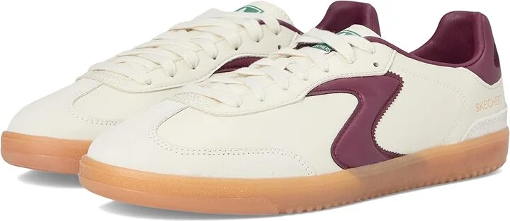 SKECHERS Hotshot Men's Shoes Natural/Burgundy : 12 D - Medium, Suede