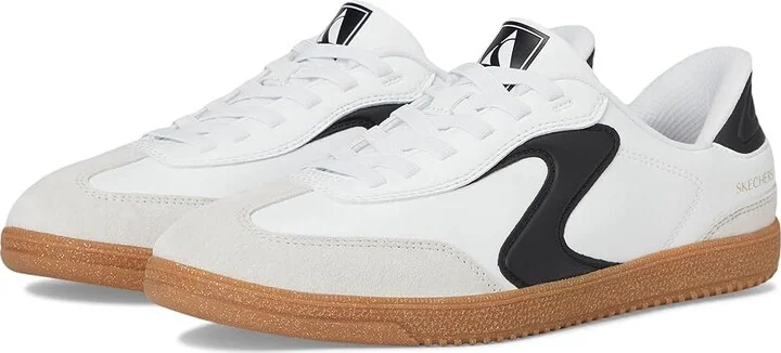 SKECHERS Hotshot-Perfect Choice Hands-Free Slip-Ins Women's Shoes White/Black : 5.5 B - Medium, Suede
