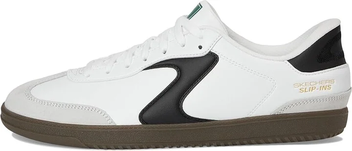 SKECHERS Hotshot - Relegate Hands-Free Slip-Ins Men's Shoes White/Black : 8.5 D - Medium, Suede - Image 6