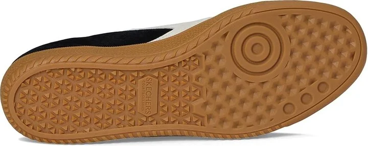 SKECHERS Hotshot - Varsity Crew Women's Shoes Black/Natural : 5 B - Medium, Suede - Image 3