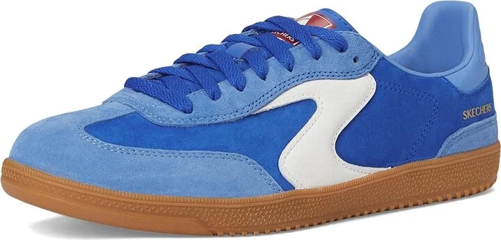 SKECHERS Hotshot - Varsity Crew Women's Shoes Blue : 9 B - Medium, Suede - Image 5
