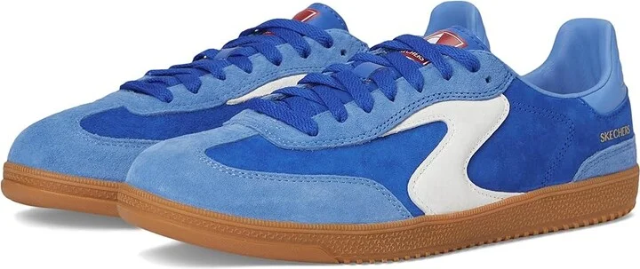 SKECHERS Hotshot - Varsity Crew Women's Shoes Blue : 9 B - Medium, Suede