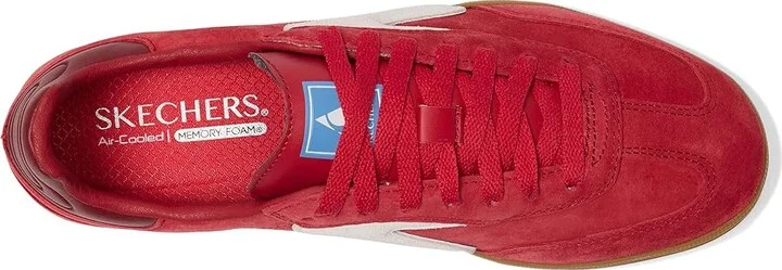 SKECHERS Hotshot - Varsity Crew Women's Shoes Red : 9 B - Medium, Suede - Image 2