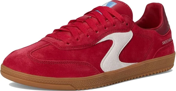 SKECHERS Hotshot - Varsity Crew Women's Shoes Red : 9 B - Medium, Suede - Image 5