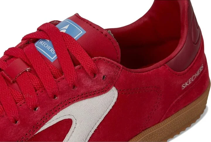 SKECHERS Hotshot - Varsity Crew Women's Shoes Red : 9 B - Medium, Suede - Image 7