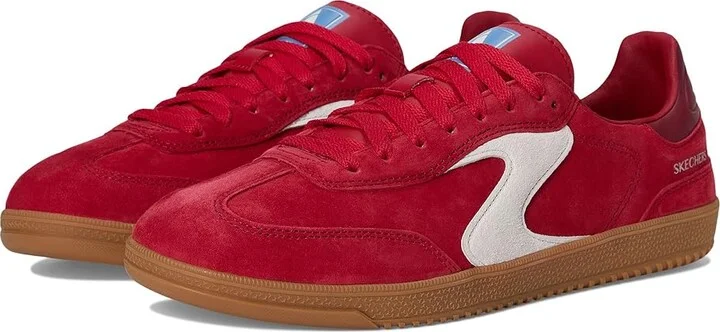 SKECHERS Hotshot - Varsity Crew Women's Shoes Red : 9 B - Medium, Suede