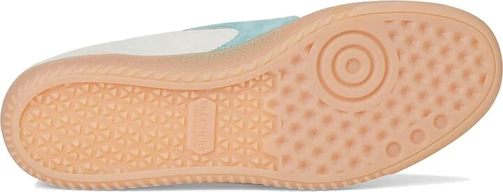 SKECHERS Hotshot Women's Shoes Natural/Aqua : 9 B - Medium, Leather - Image 3