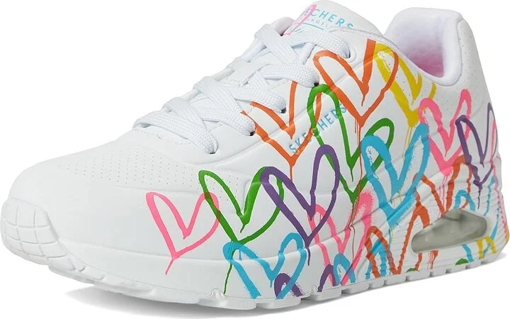 SKECHERS James Goldcrown: Uno - Highlight Love Women's Shoes White : 7.5 B - Medium, Synthetic - Image 5