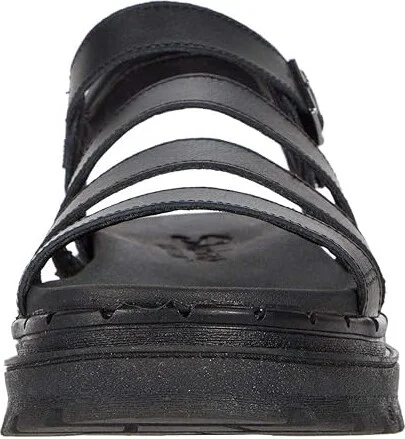 SKECHERS Jammers - Poppin' Women's Shoes Black/Black : 9 B - Medium, Leather - Image 5