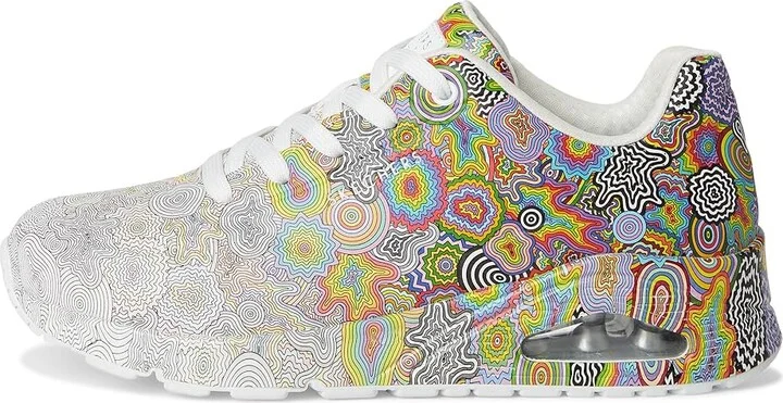 SKECHERS Jenn Stark: Uno Women's Shoes Mulitcolor : 9 B - Medium, Rubber/Synthetic - Image 6