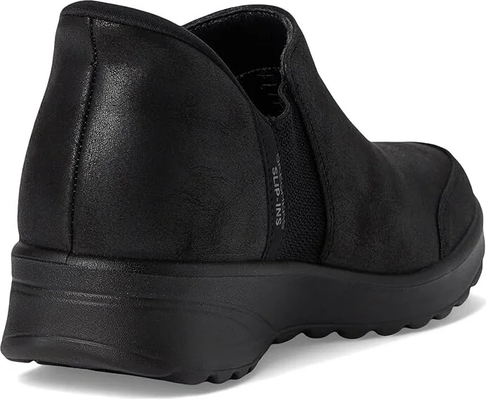 SKECHERS Lovely Vibe - Autumn Leaves Hands Free Slip-Ins Women's Boots Black : 5 B - Medium, Leather - Image 4
