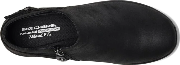 SKECHERS Lovely Vibe - Moonlight Women's Boots Black : 10 B - Medium, Leather/Rubber - Image 2