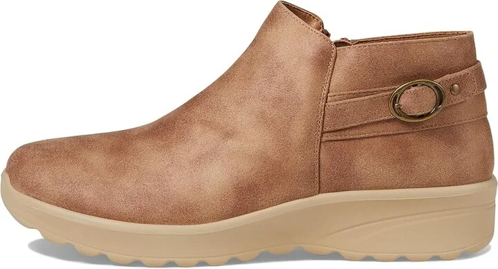 SKECHERS Lovely Vibe - Moonlight Women's Boots Tan : 9.5 B - Medium, Leather/Rubber - Image 6