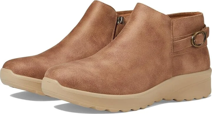 SKECHERS Lovely Vibe - Moonlight Women's Boots Tan : 9.5 B - Medium, Leather/Rubber