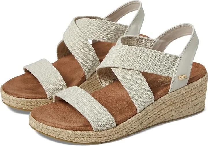 SKECHERS Martha Stewart - Arch Fit Beverlee -Brentwood Women's Shoes Off-White : 6 B - Medium, Rubber/Synthetic