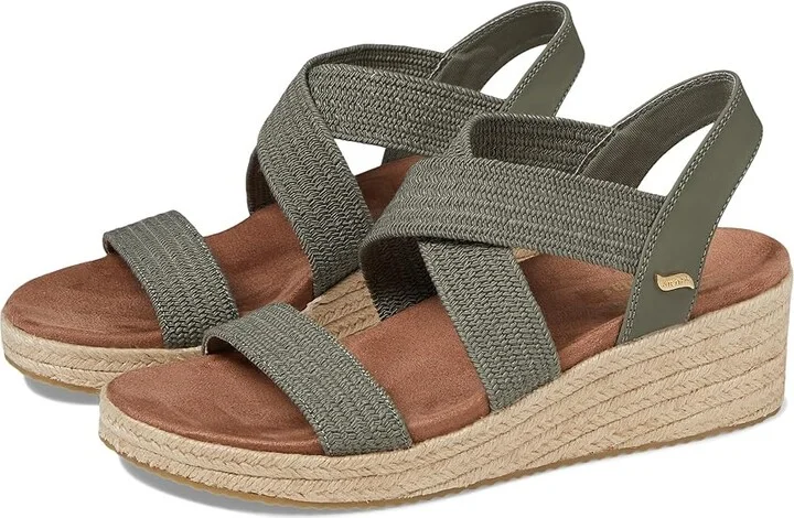 SKECHERS Martha Stewart - Arch Fit Beverlee -Brentwood Women's Shoes Olive : 5 B - Medium, Rubber/Synthetic