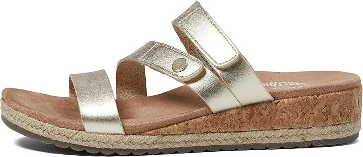 SKECHERS Martha Stewart - Breezie Shiny Luster Women's Shoes Gold : 10 B - Medium, Synthetic - Image 5