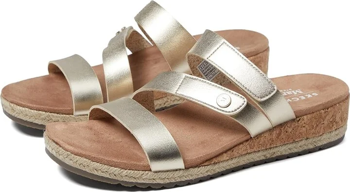 SKECHERS Martha Stewart - Breezie Shiny Luster Women's Shoes Gold : 10 B - Medium, Synthetic