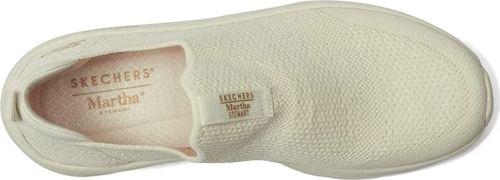 SKECHERS Martha Stewart - D'Lux Walker - Eclipse Women's Shoes Off-White : 5.5 B - Medium, Textile - Image 2