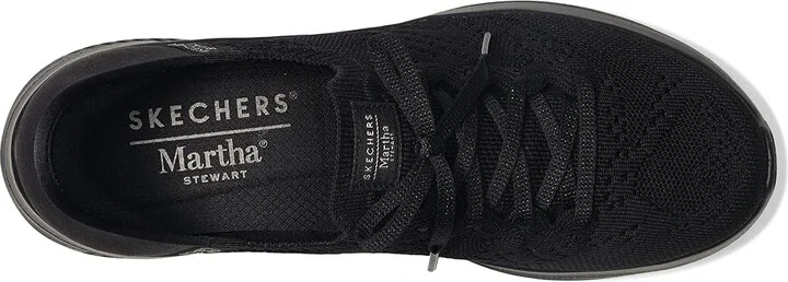 SKECHERS Martha Stewart - Ultra Flex 3.0 -Back On Track - HANDS FREE SLIP-INS Women's Shoes Black/Black : 5 B - Medium, Synthetic - Image 2