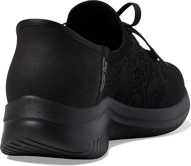 SKECHERS Martha Stewart - Ultra Flex 3.0 -Back On Track - HANDS FREE SLIP-INS Women's Shoes Black/Black : 5 B - Medium, Synthetic - Image 4