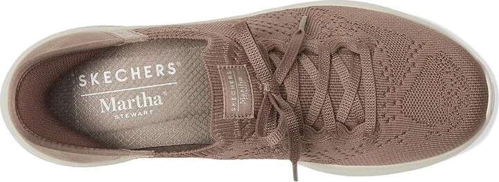 SKECHERS Martha Stewart - Ultra Flex 3.0 -Back On Track - HANDS FREE SLIP-INS Women's Shoes Mocha : 5 B - Medium, Synthetic - Image 2