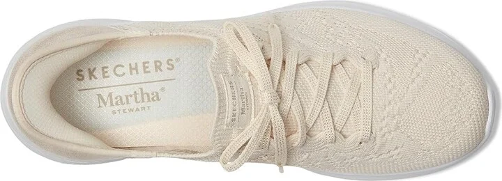 SKECHERS Martha Stewart - Ultra Flex 3.0 -Back On Track - HANDS FREE SLIP-INS Women's Shoes Off-White : 6 B - Medium, Synthetic - Image 2